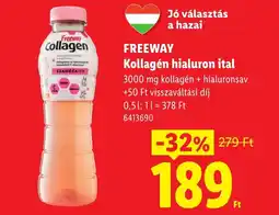 Lidl Freeway kollagén hialuron ital ajánlat