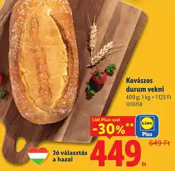Lidl Lidl Kovászos durum vekni ajánlat