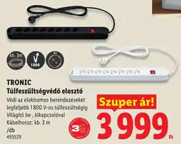 Lidl Tronic túlfeszültségvédő elosztó ajánlat