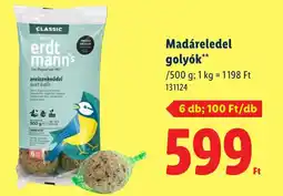 Lidl Erdtmanns madáreledel golyók ajánlat