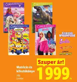 Lidl Matricás és kifestőkönyv ajánlat