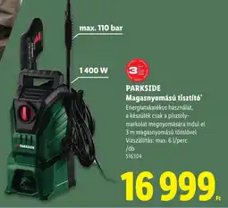 Lidl Parkside magasnyomású tisztító ajánlat