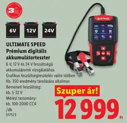 Lidl Ultimate speed premium digitális akkumulátorteszter ajánlat