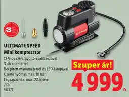 Lidl Ultimate mini kompresszor ajánlat