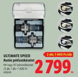 Lidl Ultimate Speed autós pótizzókészlet ajánlat