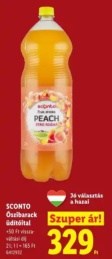 Lidl Sconto öszibarack üdítőital ajánlat