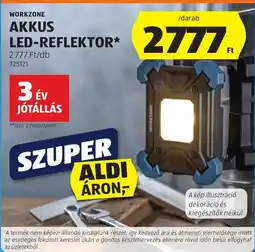 ALDI Workzone akkus led-reflektor ajánlat