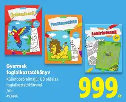 Lidl Gyermekek foglalkoztatókönyv ajánlat
