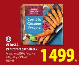 Lidl Vitasia panírozott garnélarak ajánlat