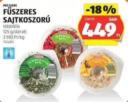 ALDI Milsani sajtkoszorú ajánlat