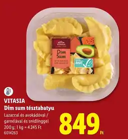 Lidl Vitasia dim sum tésztabatyu ajánlat