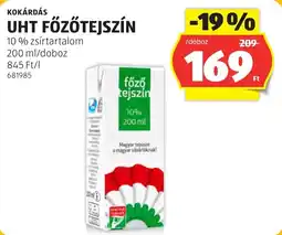 ALDI Uht főzö tejszin ajánlat