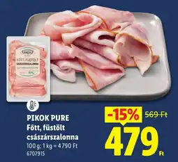 Lidl Pikok pure főtt, füstölt császárszalonna ajánlat