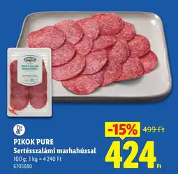 Lidl Pikok pure ajánlat