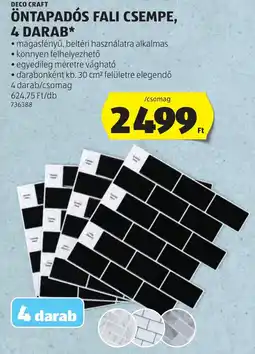 ALDI Deco Craft öntapadós fali csempe ajánlat