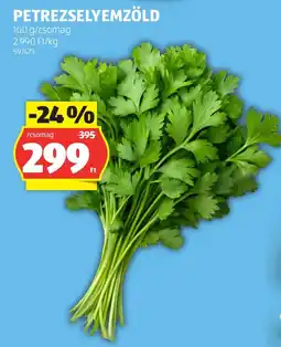 ALDI petrezselyemzöld ajánlat