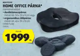 ALDI Novitesse home office párna ajánlat