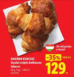 Lidl Hazánk kincsei gyulai csípős kolbászos tekercs ajánlat