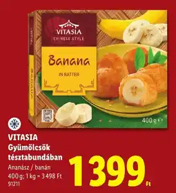 Lidl Vitasia gyümölcsök tésztabundában ajánlat