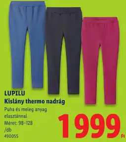 Lidl Lupilu kislány thermo nadrág ajánlat