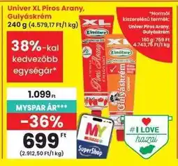 Interspar Univer XL Piros Arany, Gulyáskrém ajánlat