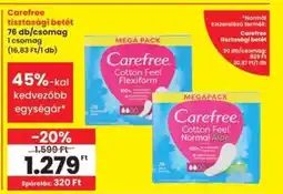 Interspar CAREFREE Tisztasági betét ajánlat