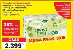 Interspar Tento Family toalettpapír ajánlat