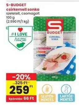 Interspar S-BUDGET csirkemell sonka ajánlat