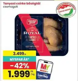 Interspar Tanyasi csirke bőségtál ajánlat