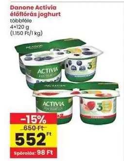 Interspar DANONE Activia élőflórás joghurt ajánlat