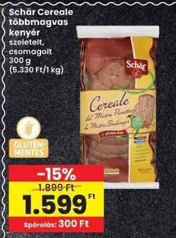 Interspar Schär Cereale többmagvas kenyér ajánlat