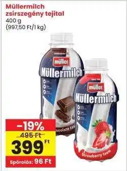 Interspar Müllermilch zsírszegény tejital ajánlat