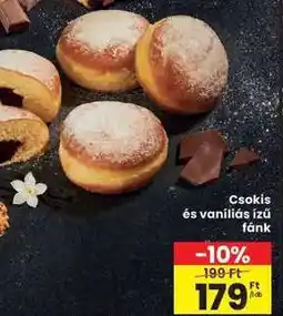 Interspar Csokis és vaníliás ízű fánk ajánlat