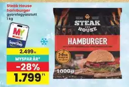 Interspar Steak House hamburger ajánlat