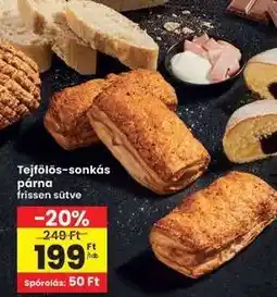 Interspar Tejfölös-sonkás párna ajánlat