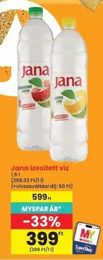 Interspar Jana ízesített víz ajánlat