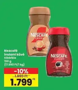 Interspar Nescafé instant kávé többféle ajánlat