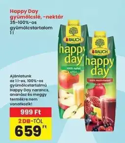 Interspar Happy Day gyümölcslé, -nektár ajánlat