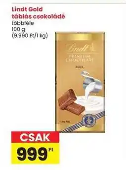 Interspar Lindt Gold Táblás Csokoládé ajánlat