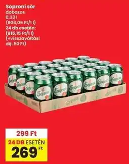 Interspar Soproni sör ajánlat