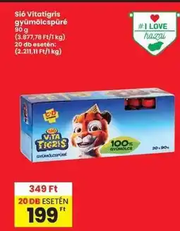 Interspar Sió Vitatigris gyümölcspüré ajánlat