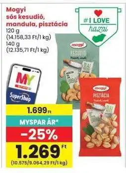 Interspar Mogyi sós kesudió, mandula, pisztácia ajánlat