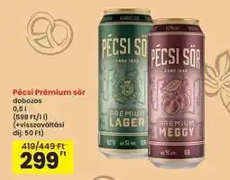 Interspar Pécsi Prémium sör ajánlat