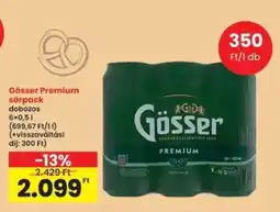 Interspar Gösser Premium sörpack ajánlat