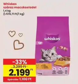 Interspar Whiskas száraz macskaeledel ajánlat