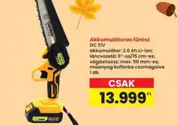 Interspar Akkumulátoros fűrész ajánlat