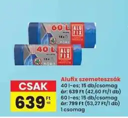 Interspar Alufix szemeteszsák ajánlat