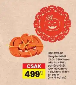 Interspar Halloween tányéralátét ajánlat