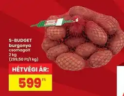 Interspar S-BUDGET burgonya ajánlat