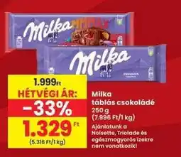 Interspar MILKA Táblás csokoládé ajánlat